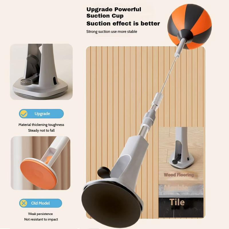 Premium Boxing Speed ​​Ball with Stand - Height Adjustable for Teens and Adults - 360° Rebound for Stress Relief and Fitness - Suitable for Family Use in Bedrooms, Living Rooms and Gardens