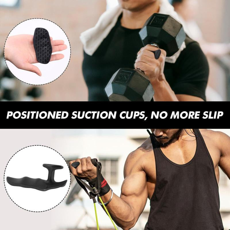 1 Pair Workout Grip for Strength - Rubber Grips for Weight Lifting-Pull up Grips for Men Women Training Home Gym Kit with Storage Box(Black/Grey/Pink)