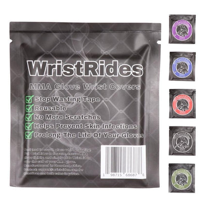 Wristrides: MMA Glove Wrist Covers Black
