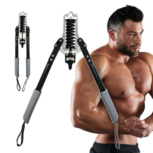 Adjustable Arm & Chest Resistance Trainer, Multi-Functional Arm & Chest Twister Trainer, Adjustable Spring/Hydraulic Resistance | Portable Detachable Strengthener for Equipment for Home Workout