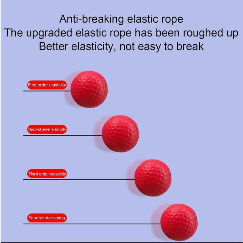 Adjustable Headband Boxing Reflex Training Ball - Pu/Rubber, with Textured Grip for Enhanced Speed & Agility - Ideal Christmas & New Year Gift for Boxing Fans, Martial Arts Accessory | Dynamic Training Ball | Pu Rubber Material, Boxing Gloves