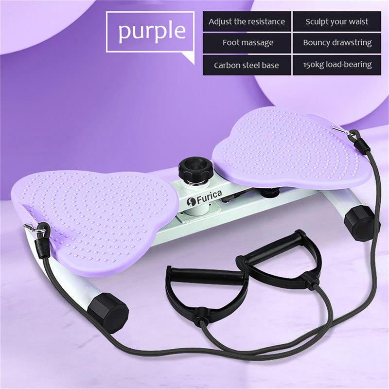 Furica Waist Twist Machine Toned Abs Waist Twister Silent Operation Double Pedal Design Non-Slip Abdominal Roller for Home Gym Equipment