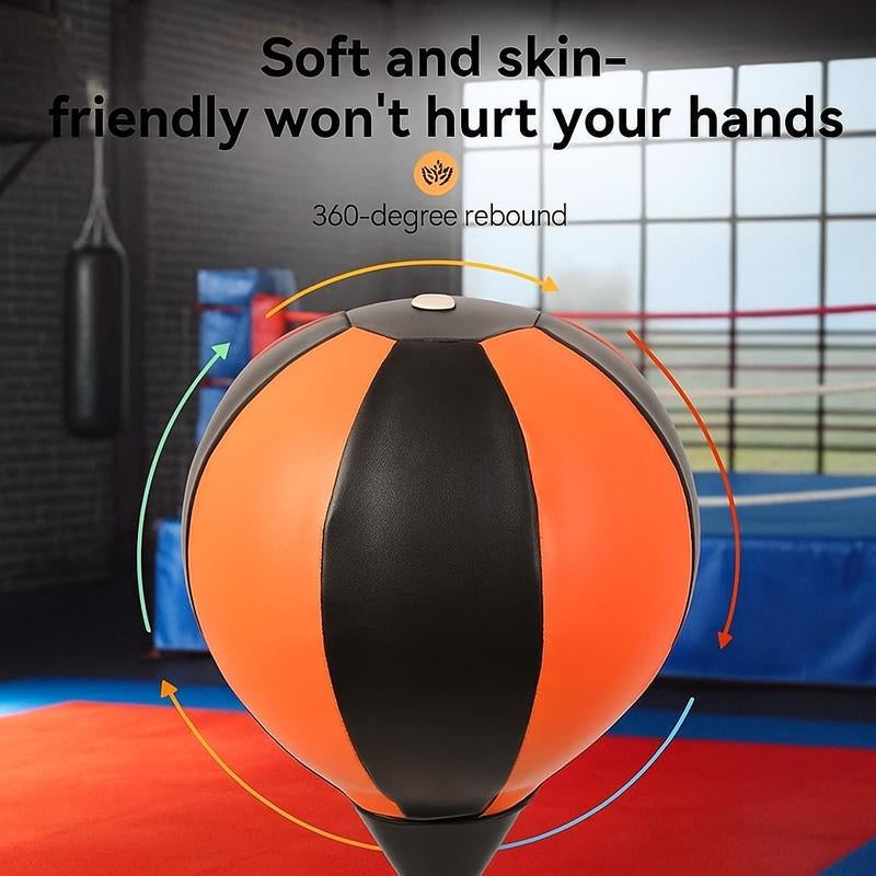 Premium Boxing Speed ​​Ball with Stand - Height Adjustable for Teens and Adults - 360° Rebound for Stress Relief and Fitness - Suitable for Family Use in Bedrooms, Living Rooms and Gardens