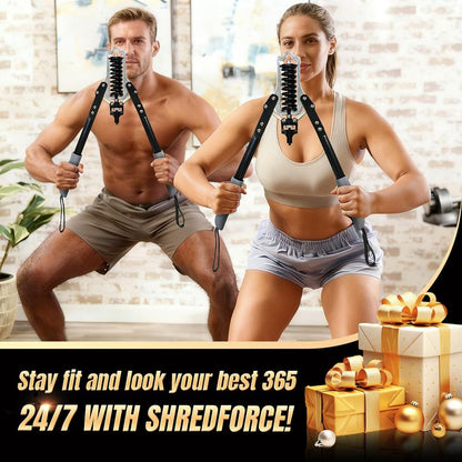 Adjustable Arm & Chest Resistance Trainer, Multi-Functional Arm & Chest Twister Trainer, Adjustable Spring/Hydraulic Resistance | Portable Detachable Strengthener for Equipment for Home Workout