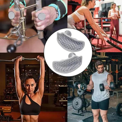 1 Pair Workout Grip for Strength - Rubber Grips for Weight Lifting-Pull up Grips for Men Women Training Home Gym Kit with Storage Box(Black/Grey/Pink)