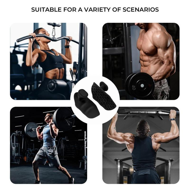 1 Pair Workout Grip for Strength - Rubber Grips for Weight Lifting-Pull up Grips for Men Women Training Home Gym Kit with Storage Box(Black/Grey/Pink)