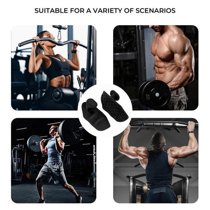 1 Pair Workout Grip for Strength - Rubber Grips for Weight Lifting-Pull up Grips for Men Women Training Home Gym Kit with Storage Box(Black/Grey/Pink)