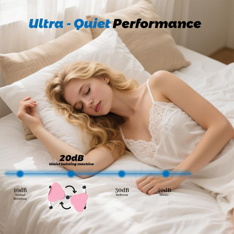 Furica Waist Twist Machine Toned Abs Waist Twister Silent Operation Double Pedal Design Non-Slip Abdominal Roller for Home Gym Equipment