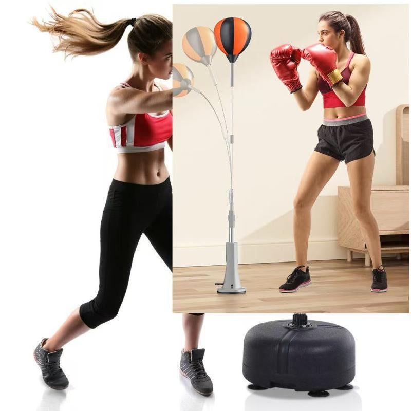 Premium Boxing Speed ​​Ball with Stand - Height Adjustable for Teens and Adults - 360° Rebound for Stress Relief and Fitness - Suitable for Family Use in Bedrooms, Living Rooms and Gardens