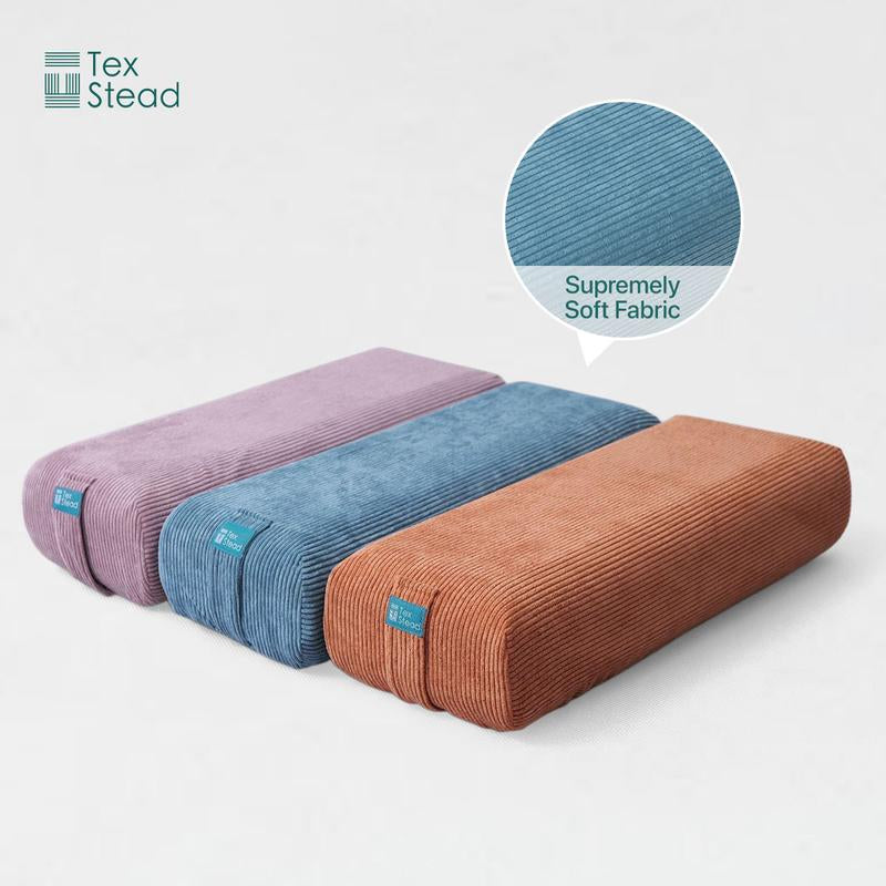 Your Go-To Yoga Bolster: Supportive & Ergonomic Design | Machine Washable Cover | Built-In Handle for Meditation & All Yoga Poses.