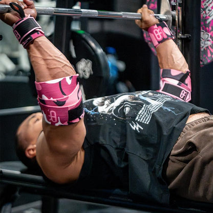 Larry Wheels Heavy Duty Premium Elbow Wraps - Improve Performance, Stability, Injury Prevention, Blood Flow