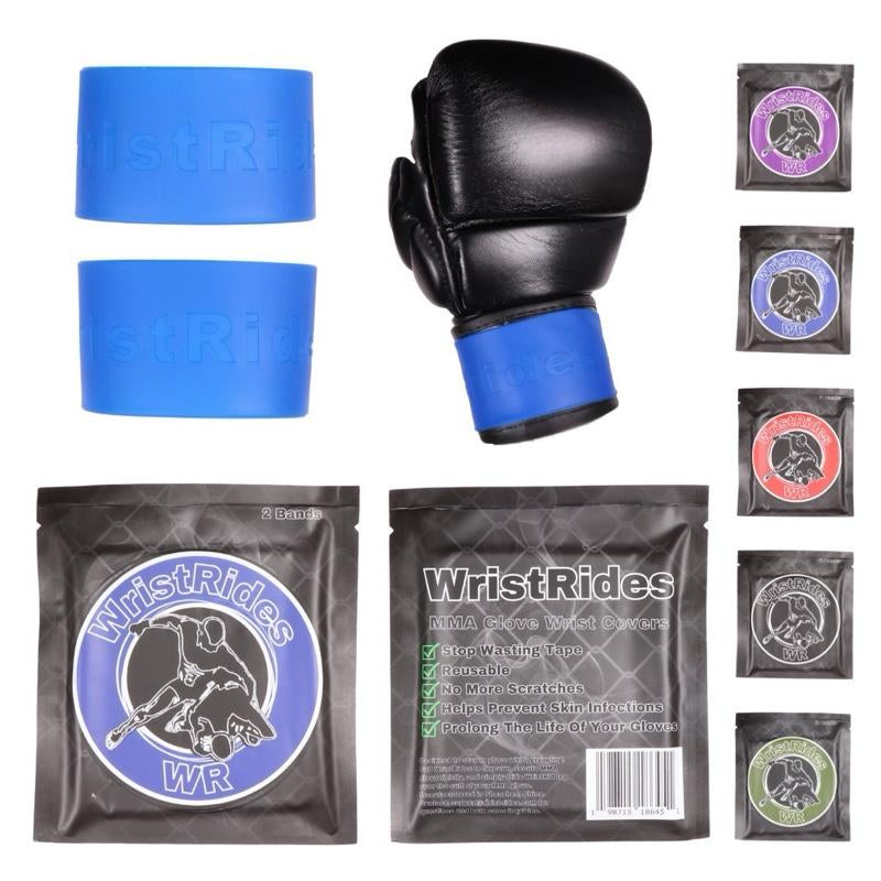 Wristrides: MMA Glove Wrist Covers Black