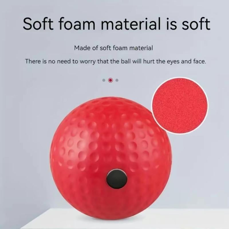 Adjustable Headband Boxing Reflex Training Ball - Pu/Rubber, with Textured Grip for Enhanced Speed & Agility - Ideal Christmas & New Year Gift for Boxing Fans, Martial Arts Accessory | Dynamic Training Ball | Pu Rubber Material, Boxing Gloves