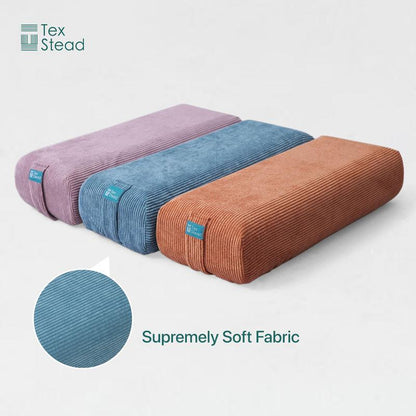 Your Go-To Yoga Bolster: Supportive & Ergonomic Design | Machine Washable Cover | Built-In Handle for Meditation & All Yoga Poses.