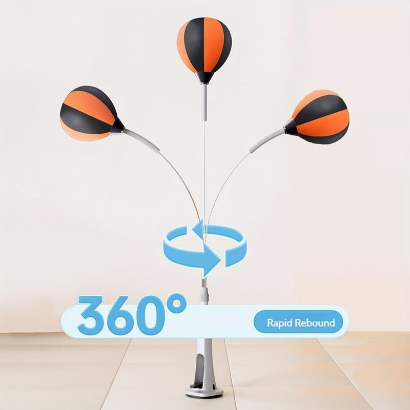 Premium Boxing Speed ​​Ball with Stand - Height Adjustable for Teens and Adults - 360° Rebound for Stress Relief and Fitness - Suitable for Family Use in Bedrooms, Living Rooms and Gardens