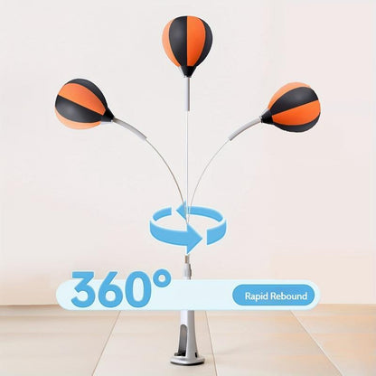 Premium Boxing Speed ​​Ball with Stand - Height Adjustable for Teens and Adults - 360° Rebound for Stress Relief and Fitness - Suitable for Family Use in Bedrooms, Living Rooms and Gardens