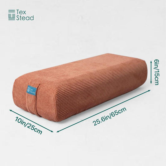 Your Go-To Yoga Bolster: Supportive & Ergonomic Design | Machine Washable Cover | Built-In Handle for Meditation & All Yoga Poses.