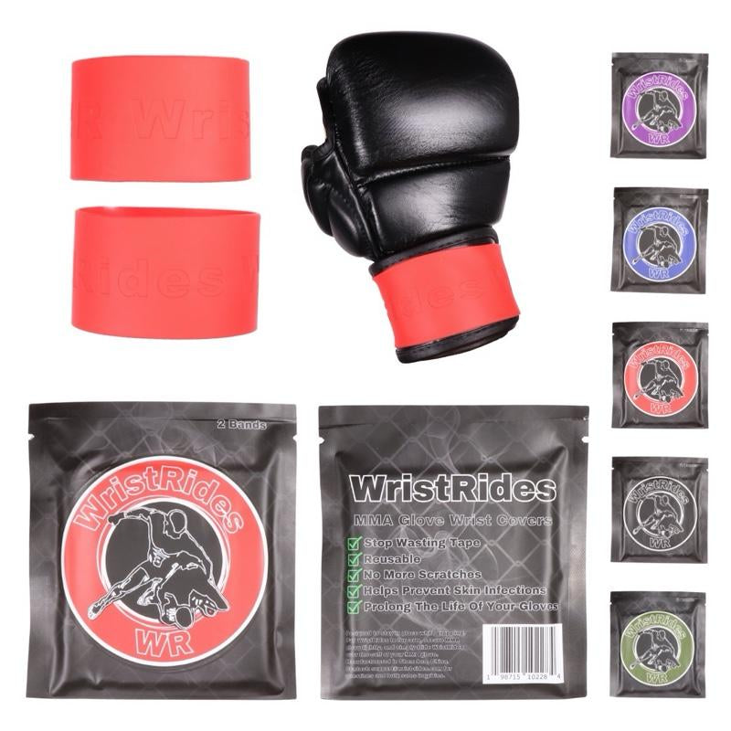 Wristrides: MMA Glove Wrist Covers Black