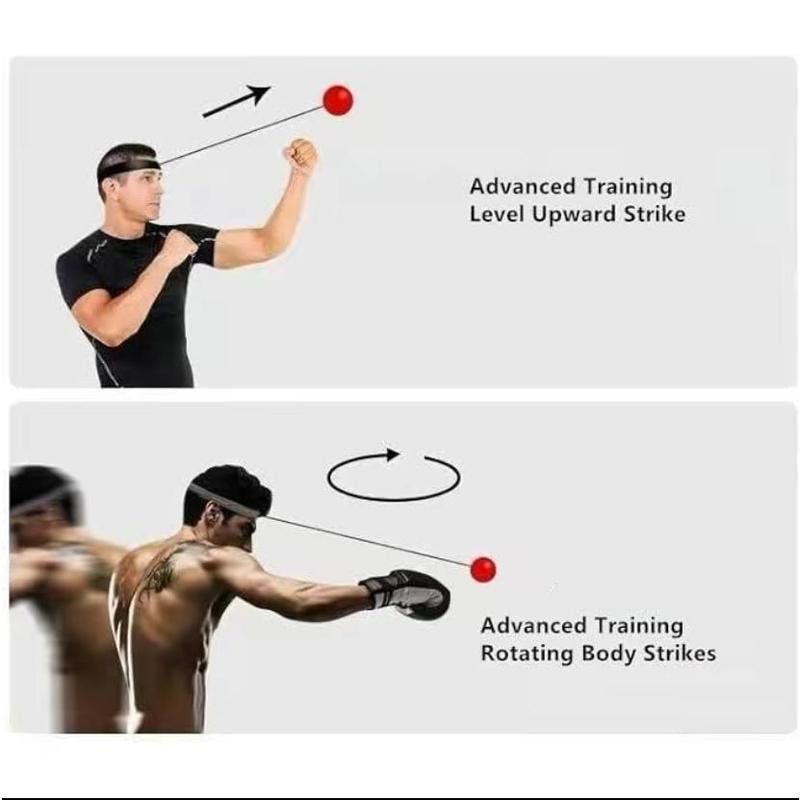 Adjustable Headband Boxing Reflex Training Ball - Pu/Rubber, with Textured Grip for Enhanced Speed & Agility - Ideal Christmas & New Year Gift for Boxing Fans, Martial Arts Accessory | Dynamic Training Ball | Pu Rubber Material, Boxing Gloves