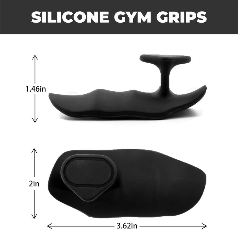 1 Pair Workout Grip for Strength - Rubber Grips for Weight Lifting-Pull up Grips for Men Women Training Home Gym Kit with Storage Box(Black/Grey/Pink)
