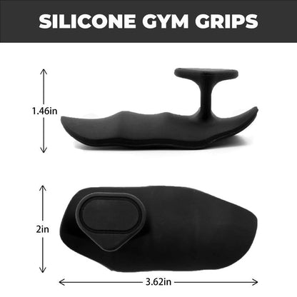 1 Pair Workout Grip for Strength - Rubber Grips for Weight Lifting-Pull up Grips for Men Women Training Home Gym Kit with Storage Box(Black/Grey/Pink)