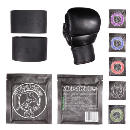 Wristrides: MMA Glove Wrist Covers Black