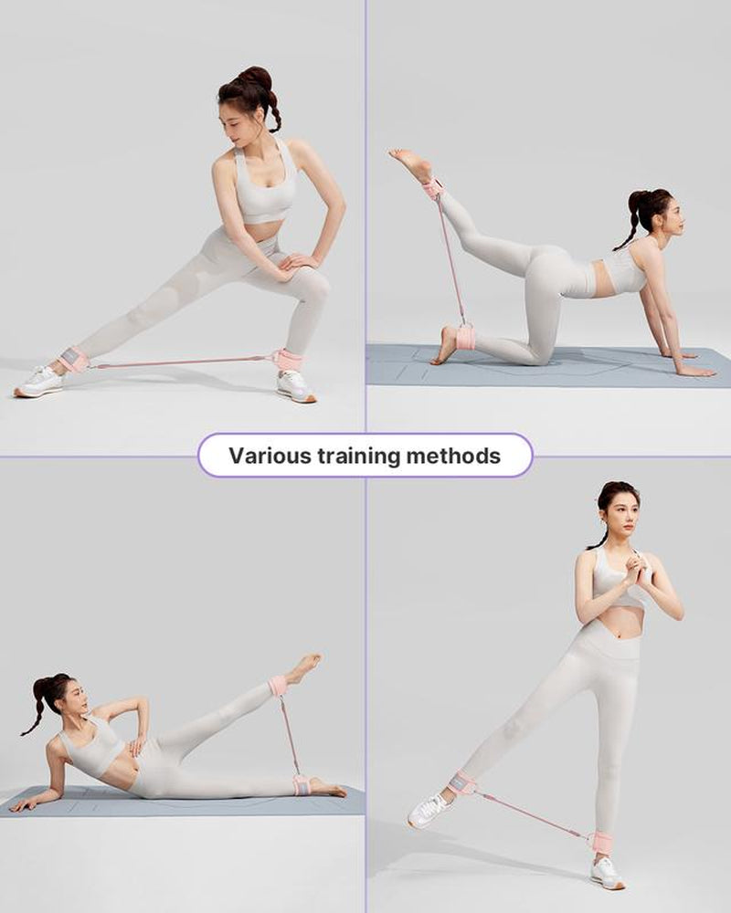 YOTTOY Ankle Resistance Bands with Cuffs Adjustable Straps for Leg & Glute Workout Butt Exercise Bands for Cable Machines Women Perfect for Hip Fitness & Booty Training