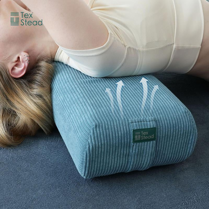 Your Go-To Yoga Bolster: Supportive & Ergonomic Design | Machine Washable Cover | Built-In Handle for Meditation & All Yoga Poses.