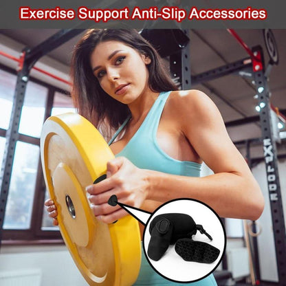 1 Pair Workout Grip for Strength - Rubber Grips for Weight Lifting-Pull up Grips for Men Women Training Home Gym Kit with Storage Box(Black/Grey/Pink)